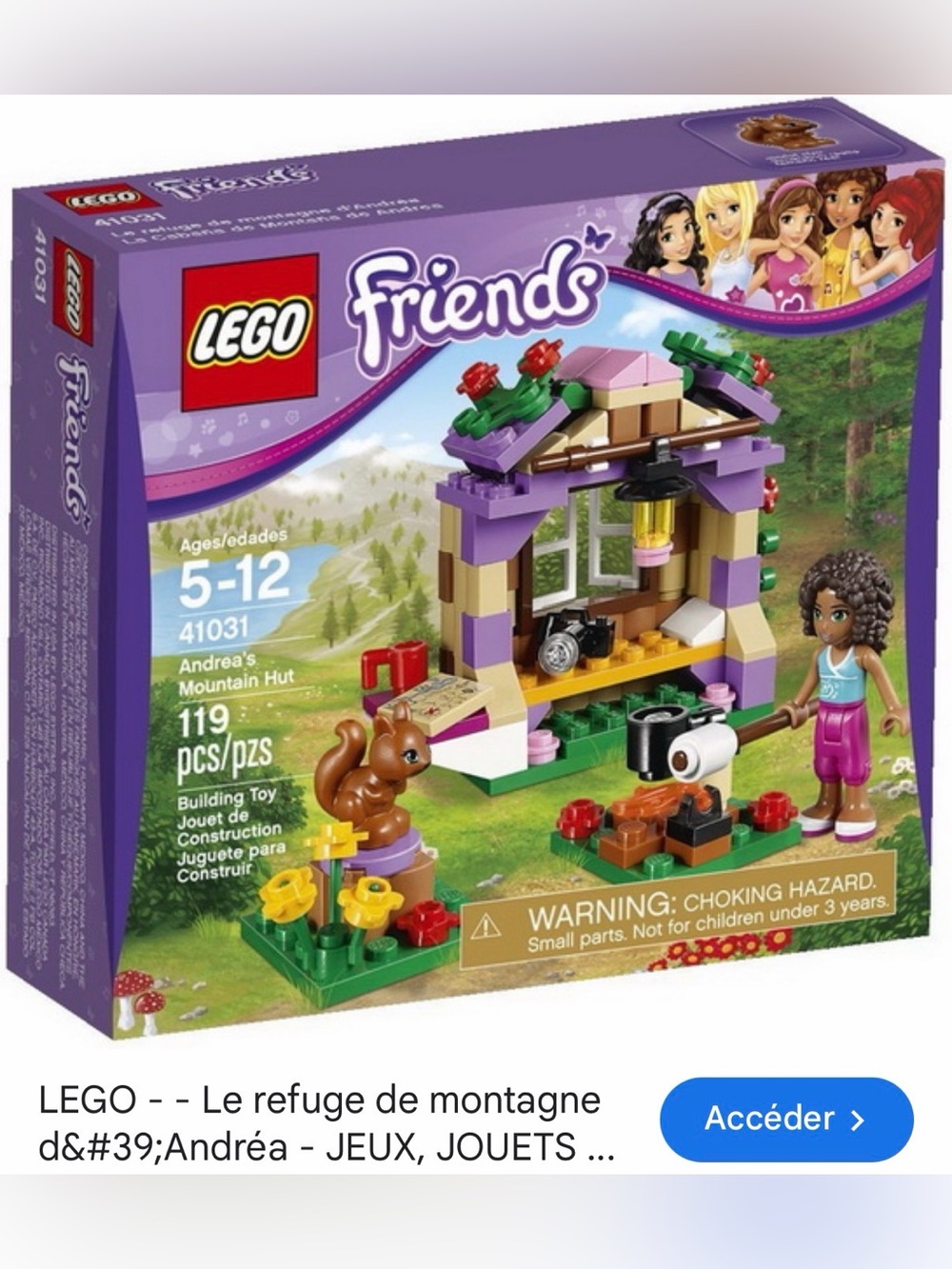 LEGO Friends Andrea’s Mountain Hut Playset - 41031